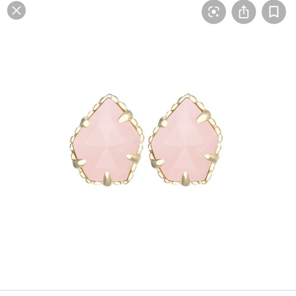 Kendra Scott Tessa Pink Gold Stud Earrings